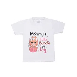 KNITROOT Kids White & Black Typography Printed Cotton T-shirt-picture-10