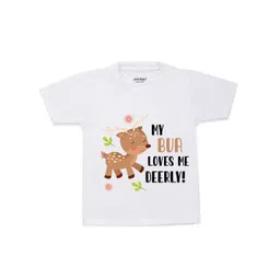 KNITROOT Kids White & Black Typography Printed Cotton T-shirt-picture-12