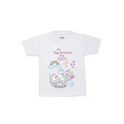 KNITROOT Kids White Printed Cotton T-shirt-picture-16