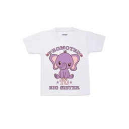 KNITROOT Kids White Printed Cotton T-shirt-picture-28