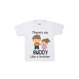 KNITROOT Kids White Printed T-shirt-picture-38