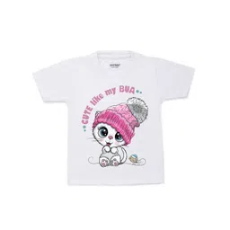 KNITROOT Kids White Printed T-shirt-picture-30
