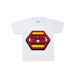 KNITROOT Kids White Typography Printed T-shirt-picture-34