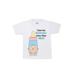 KNITROOT Kids White Typography Printed T-shirt-picture-35