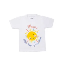 KNITROOT Unisex Kids White & Yellow Printed T-shirt-picture-11