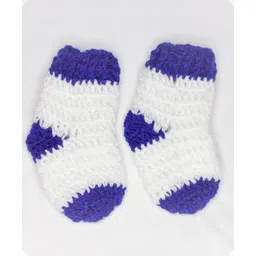 Knits & Knots crochet Color Blocked Socks - Blue-picture-25