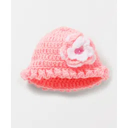Knits & Knots crochet Flower Applique Cap - Pink-picture-35