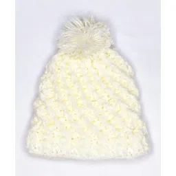 Knits & Knots crochet Solid Color Snow Cap - Circumference 32cm - Cream-picture-12
