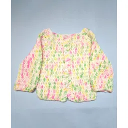 Knits & Knots Full Sleeves Contrast Shaded Sweater - Multi Color-picture-7