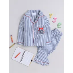 Knitting Doodles Boys Striped Night suit-picture-51