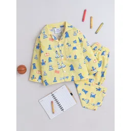 Knitting Doodles Unisex Kids Printed Night suit-picture-52