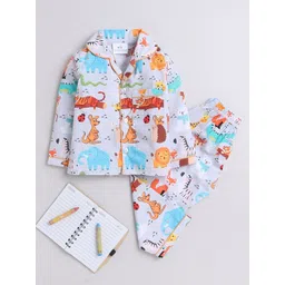 Knitting Doodles Unisex Kids Printed Night suit-picture-33