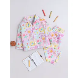 Knitting Doodles Unisex Kids Printed Night suit-picture-25