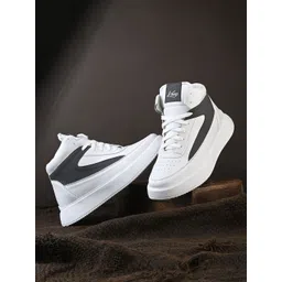 knoos Men Colourblocked High-Top Sneakers-picture-35