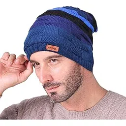 knotyy Men's Cap (KNTY-Cap-C3_Blue_Free Size)-picture-55