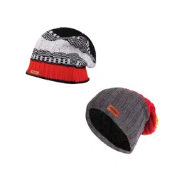 Knotyy Unisex Pack of 2 Acrylic Multicoloured Beanie-picture-21