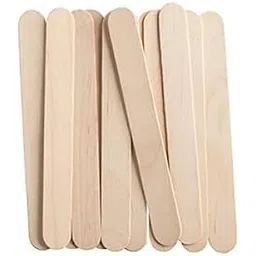 kobbet Wooden Craft Stick Premium Natural Wooden Piece Ice Cream Sticks, Popsicle Stick ice Cream White(100 pcs)-picture-20