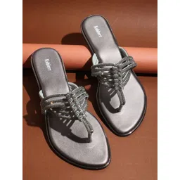 Koblerr Women Embellished T-Strap Flats-picture-25