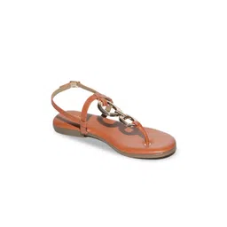 Koblerr Women Open Toe Flats with Buckles-picture-26