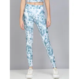 KOBO Printed Ankle Length Rapid Dry Gym Tights-picture-41