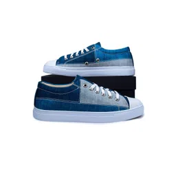 KobSook Men Printed Comfort Insole Contrast Sole Lace-Ups Sneakers-picture-17