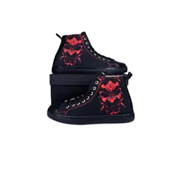 KobSook Men Printed Comfort Insole Mid-Top Lace-Ups Sneakers-picture-16