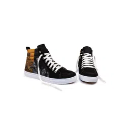 KobSook Men Printed Suede Sneakers-picture-24