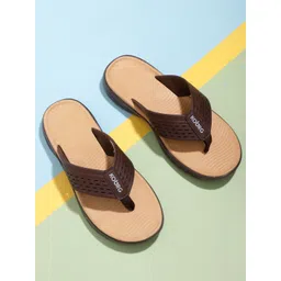 Koburg Men Brown & Beige Croslite Thong Flip-Flops-picture-28
