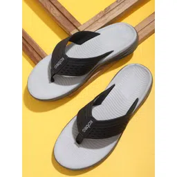 Koburg Men Grey & Black Croslite Thong Flip-Flops-picture-17