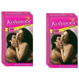 kohinoor Pink Natural honeymoon pack with (Concealed/Confidential Packaging) (Set of 2, 20S) Condom-picture-25
