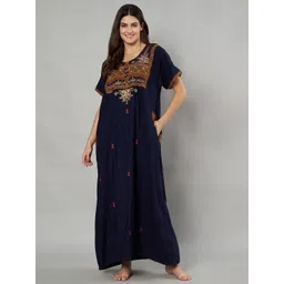 KOI SLEEPWEAR Embroidered Maxi Nightdress-picture-40