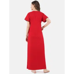 KOI SLEEPWEAR Red Embroidered Nighty image 2