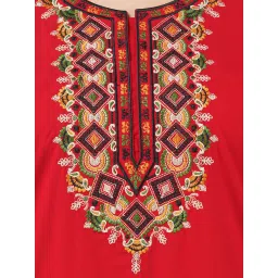 KOI SLEEPWEAR Red Embroidered Nighty image 5
