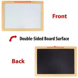 kokee toys Double sided big size magic magnetic slate drawing writing board for kids|boys|girls black & white board (Multicolor). image 3