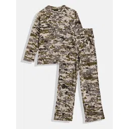 KOKOMO Boys Camouflage Printed Pure Cotton Night suit-picture-38