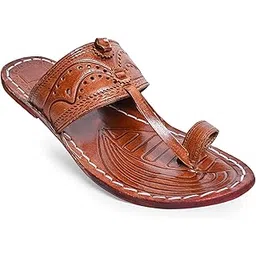 Kolapuri Chappal for Men - Stylish Original Leather Kolhapuri Slippers, Shoes, and Mojaris-picture-38