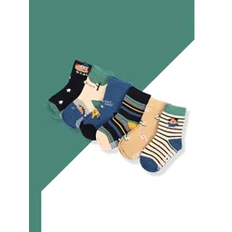 Kolor Fusion Kids Pack of 6 Ankle Length Socks-picture-14