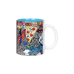 KOLOROBIA Blue & White Printed Ceramic Glossy Mugs 325 ml-picture-18
