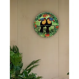 KOLOROBIA Green Tropical Rain Forest World Toucan 25cm Decorative Wall Plate-picture-35