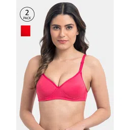 KOMLI Pack of 2 Lightly Padded T-shirt Bras-picture-30