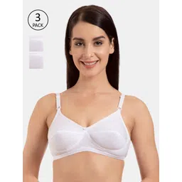 KOMLI Pack of 3 Solid Non-Wired Heavily Padded Everyday Bra K-9113-picture-14