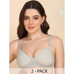KOMLI Women Pack of 2 Full Coverage Lightly Padded Bra-picture-26