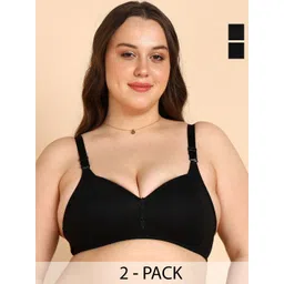 KOMLI Women Pack of 2 Plus Size Minimizer Full Coverage Lightly Padded Bra-picture-16
