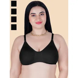 KOMLI Women Pack of 4 Full Coverage Non-Wired and Non Padded Bra-picture-35