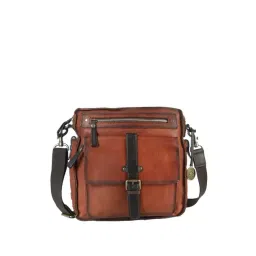 KOMPANERO Tan Solid Cross Body Bag-picture-42