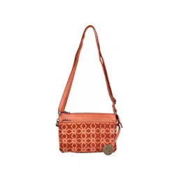 KOMPANERO Tan Textured Small Sling Handbag-picture-33