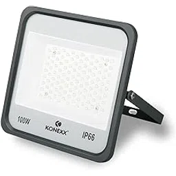 Konexx 100W LED Flood Light | Outdoor Waterproof IP66 | Cool White Bright Light | 50000 Hrs Long Lifespan | Energy Saving Lighting for Garage, Shops, Garden & Outdoor Areas | 2 Years Warranty |-picture-12