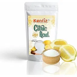 KONFIZ Citric Acid Crystals 500 Grams (100% Pure Citric Acid Powder for Cleaning - Food Grade, Nimbu Sat - Multiple Uses for Home and Kitchen - Natural Preservative and Flavoring Agent)-image-11