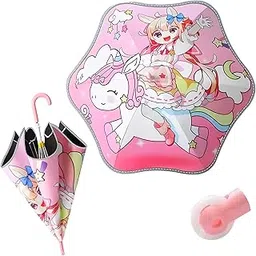 koochie-koo Cute Print Umbrella for Kids, Attractive Kids Umbrella with Reflective Border and Covered Tips for Safety,-picture-41