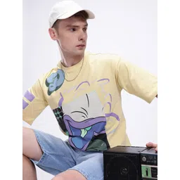 Kook N Keech Disney Donald Duck Drop-Shoulder Sleeves Pure Cotton Oversized T-shirt-picture-33